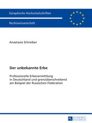 cover image of Der unbekannte Erbe